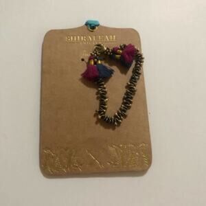 Shiraleah Chicago jewelry - Anthropologie - Hope bracelet in black blue NEW